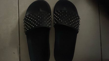 Christian Loubatin red bottom slides