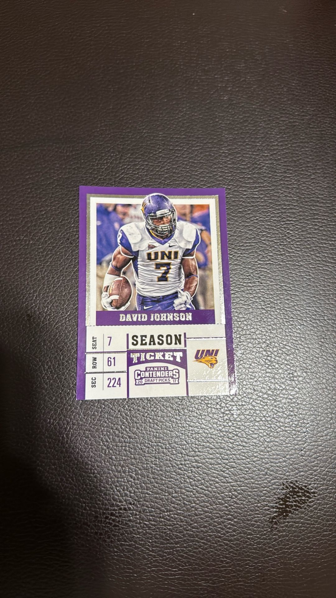 David Johnson Season Ticket