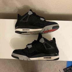 Jordan 4 Black Canvas Size: 9.5