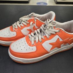 Bape Sta OS #3  Orange Size 9 Men's Sneaker