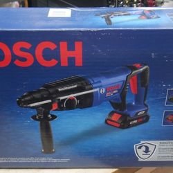 Bosch GBH18V-26DK25 18V EC Brushless SDS-plus Bulldog 1 In Rotary Hammer Kit NEW.