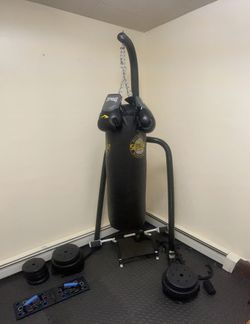 Everlast Heavy Bag With Stand And Gloves
