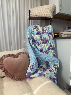 Multicolored blanket