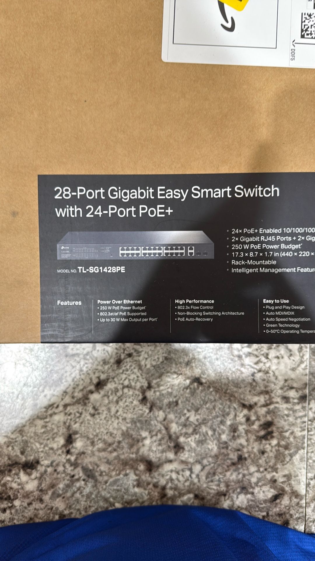 28 Port Gigabit Easy Smart Switch  With 24 Port PoE+