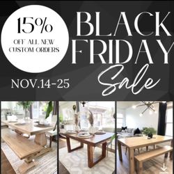 Custom Dining Table Farmhouse Country French Modern Rustic Solid Wood Set Restoration Hardware Insp Bench Hand Built Round Oval Counter Breakfast  