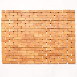 Bamboo Bath Mat w/ anti-slip bottom (2)