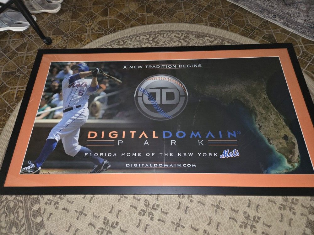 David Wright Digital Domain New York Mets Framed Picture
