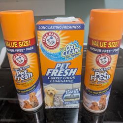 Carpet and Room Pet Fresh Odor Eliminator - Pack of 3