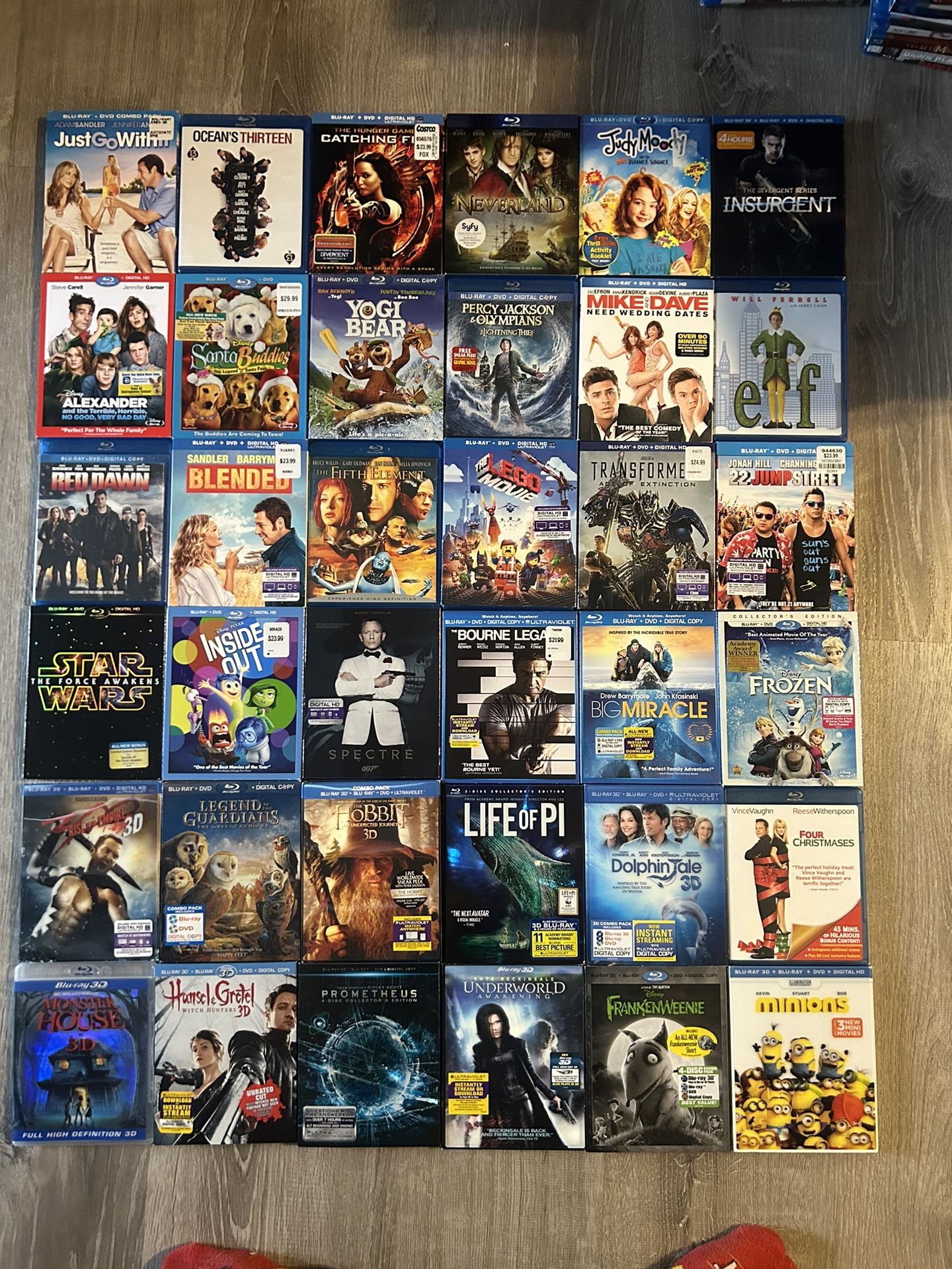 Blu Rays $3 Each
