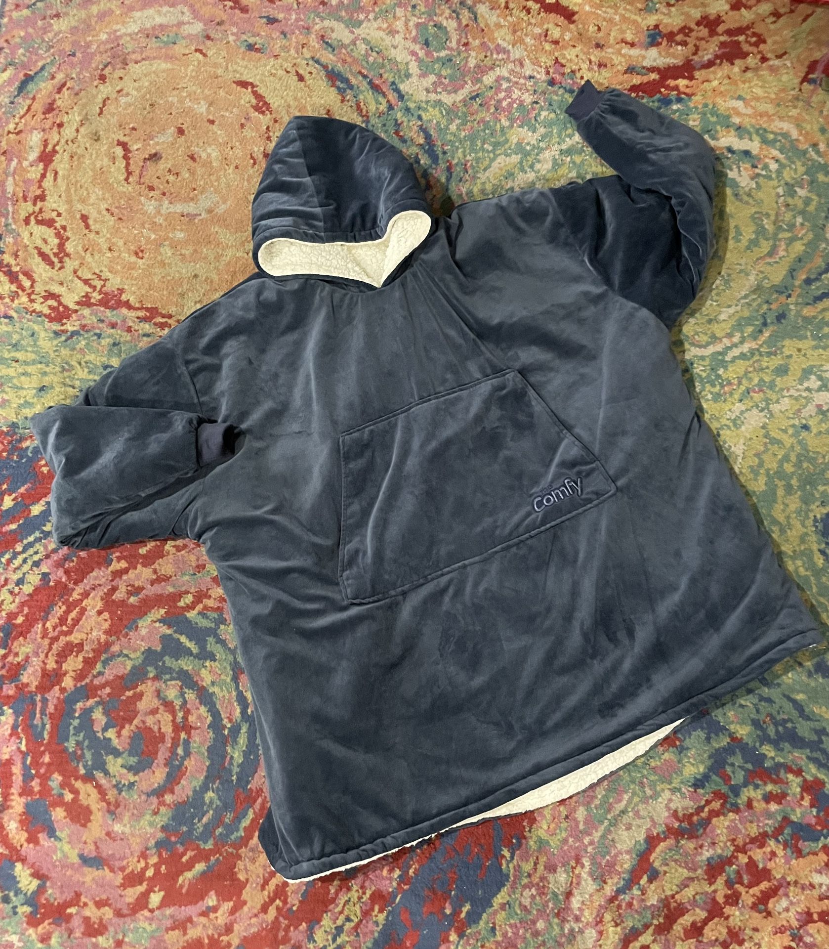 The COMFY Original Wearable Blanket Hoodie Sweatshirt Pullover