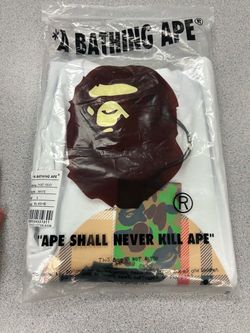 A Bathing Ape BAPE White T-Shirt Size L