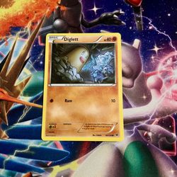 Pokémon Diglett 36/124 XY Fates Collide card 2016