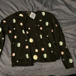 Vintage Polka Dot Cardigan 