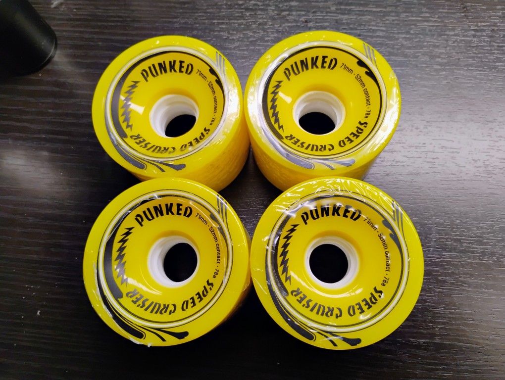 Punked Longboard Skateboard Wheelset