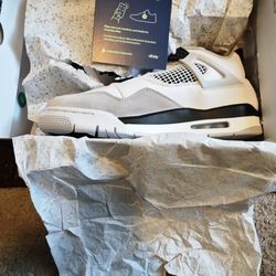 Nike Air Jordan Retro 4 "Military Black" Sz 12M