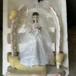 1992 Applause Nostalgic Porcelain Wedding Day Barbie Doll Figure #37070