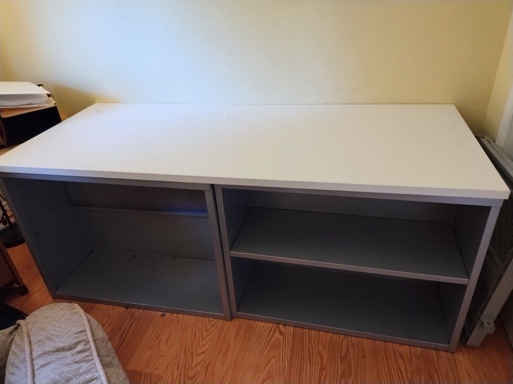 Work Table And Book Shelves