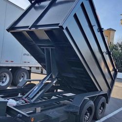 Scissor Lift Dump Trailer 8x12x4 