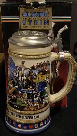 Anheuser-Busch 1988 Seoul Olympic Summer Games Stein Brand New (READ DESC)