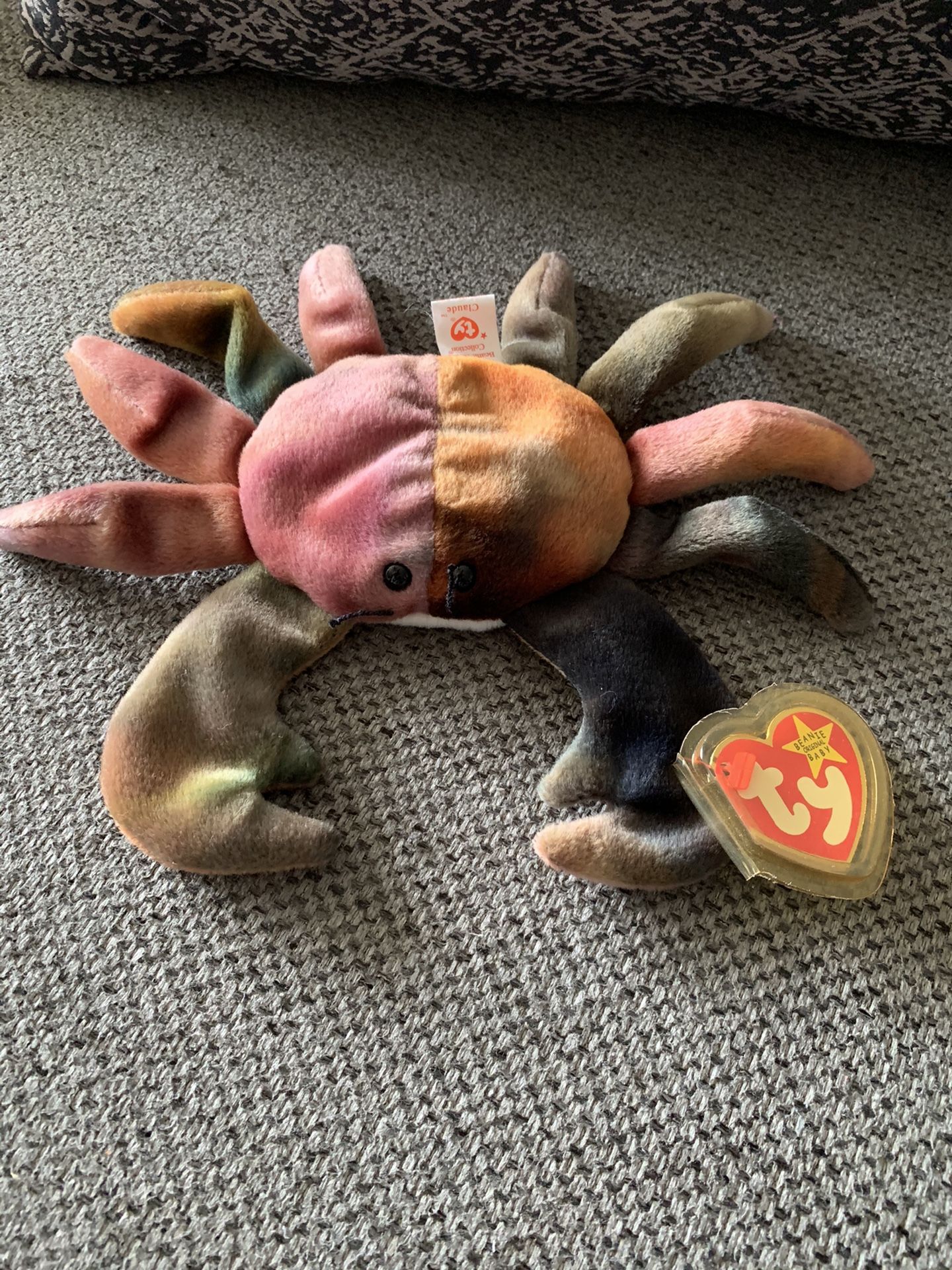 TY Beanie Baby Claude Crab