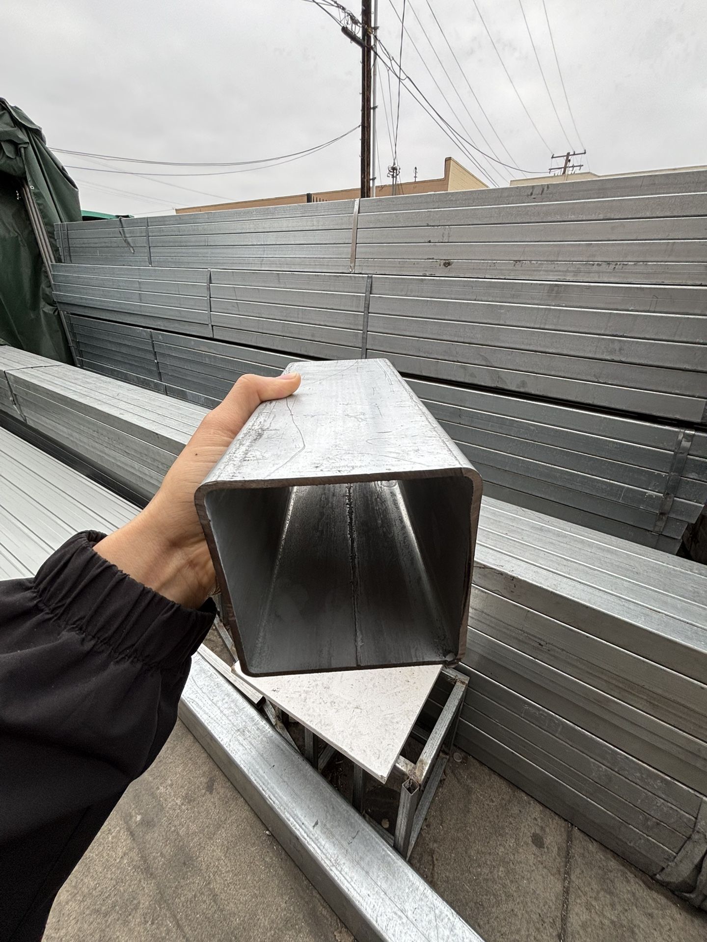 Galvanized Tubing 4'' x 4'' x 20ft 11gauge