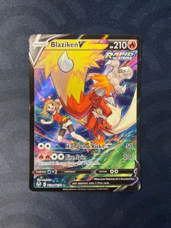 Pokemon Blaziken V TG14/TG30 Ultra Rare Sword & Shield Silver Tempest