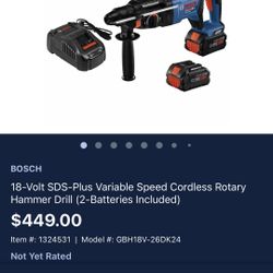 Bosch Rotary Hammer Drill