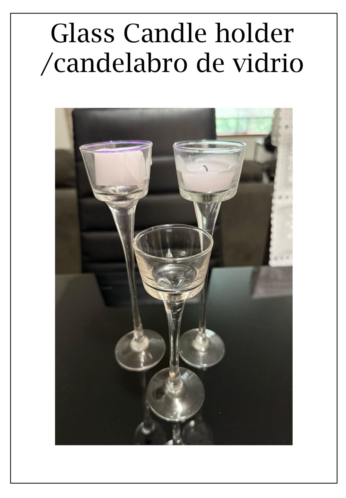 Candle Holders Various Sizes 
