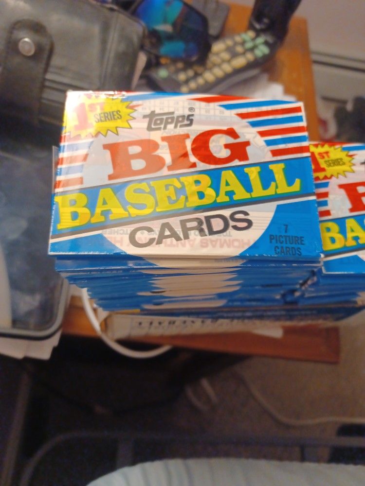 1988 Tops Big Baseball Cards. Sealed 1,2,3 Series