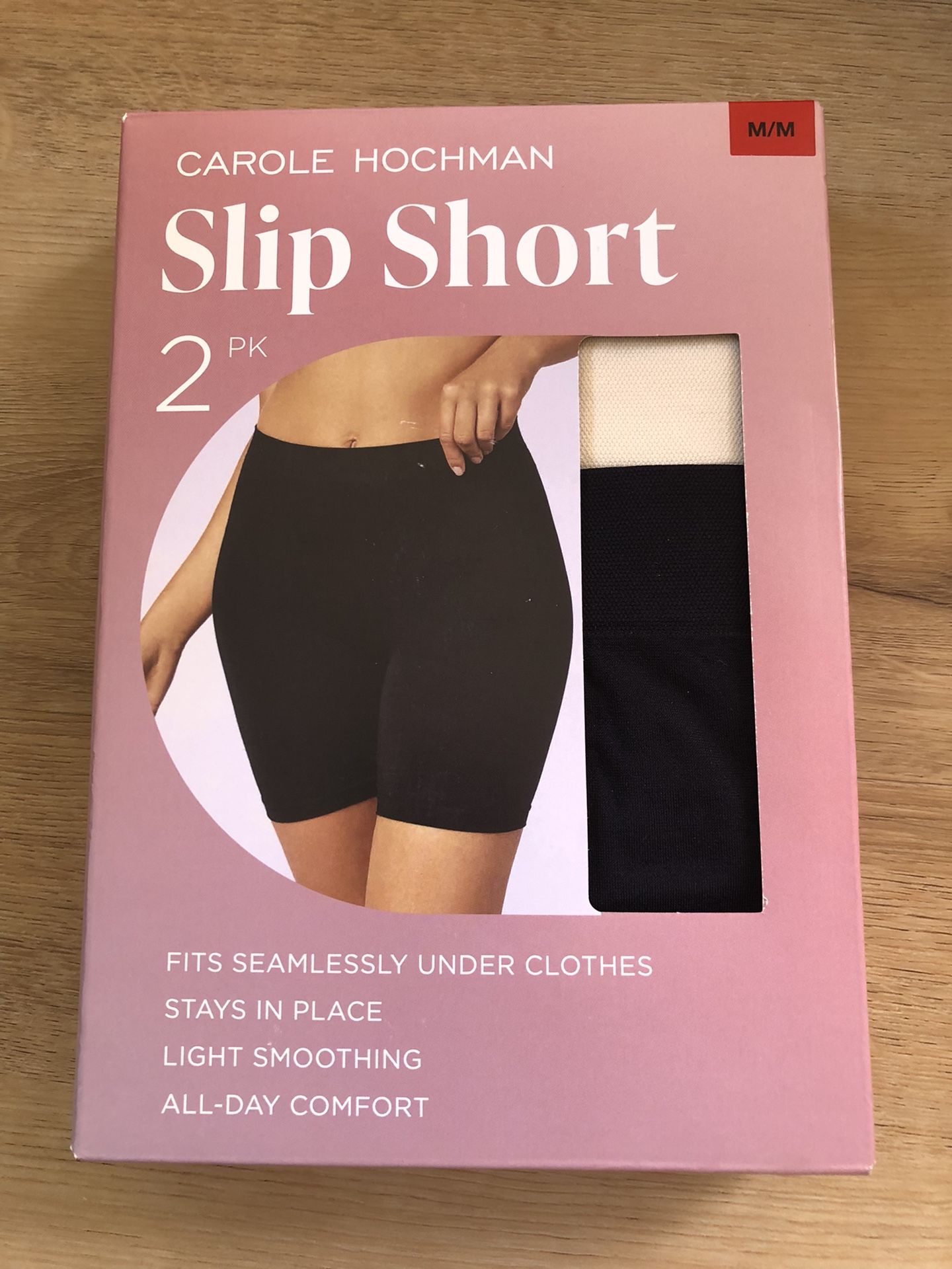 Carole Hochman 2PK Slip Short, S/M/L/XL, New Sealed Box