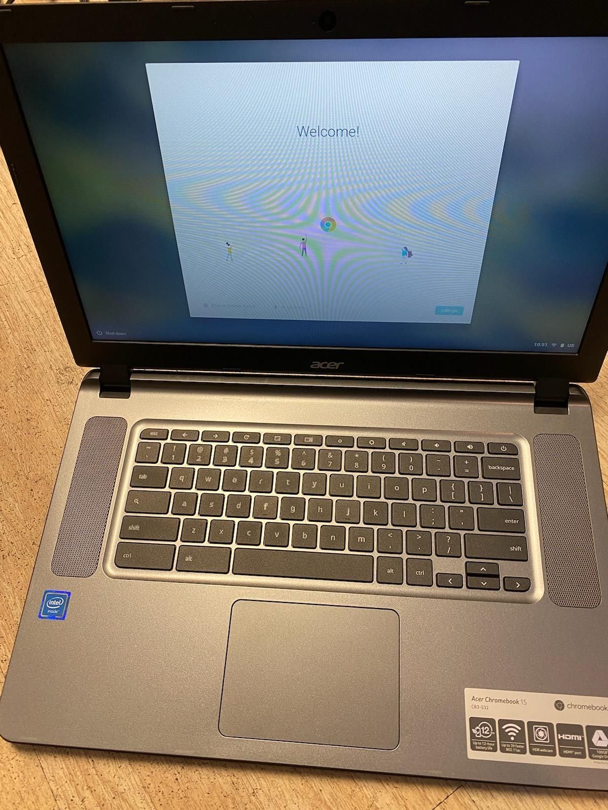 Acer chromebook 15.6