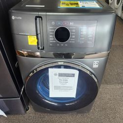 Profile 4.8 cu. ft. Smart UltraFast Electric Washer & Drver Combo in Carbon Graphite with Ventless Heat Pump Technology