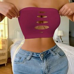 Burgundy Tube Top XL