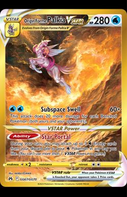 Crown zenith palkia pokemon card