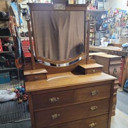 Antique Oak Dresser / Dressing Table