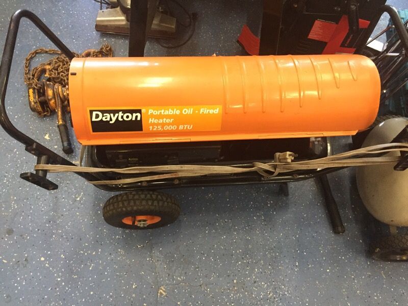 Dayton Portable Oil Fired Heater Dayton 3VE51 Oil Fired Heater