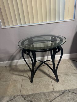 Side table and coffee table. $25 each or $40 for both
