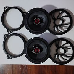 1000 watts 250 rms 91 DB Car Speakers Pair with Grilles and Mounting Brackets $90