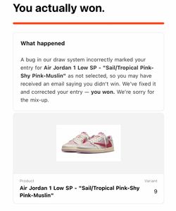 Air Jordan 1 Low SP - "Sail/Tropical Pink-Shy Pink-Muslin"