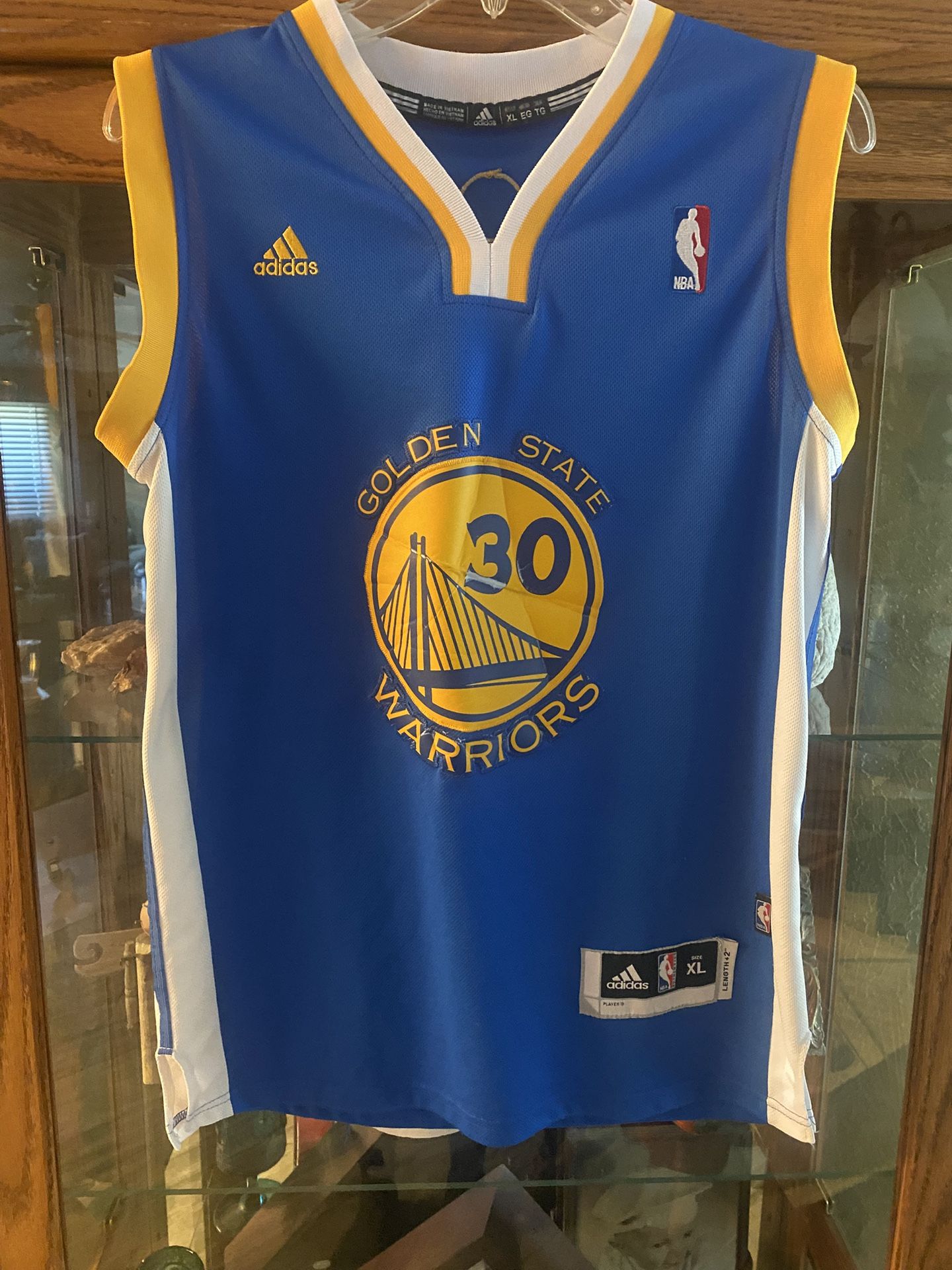 Adult Golden State Warriors Curry Adidas Jersey