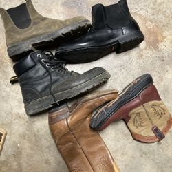 Blundstone, Dr Doc Martin , Rockport, Justin, Cowboy Boots Work Boots Sizes Women’s 7.5, 8.5, Men’s 9.5, 12