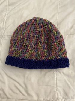 Hand Knitted Multi-color Beannie 