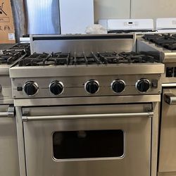 Viking 30”Wide All Gas Range Stove In Stainless Steel 