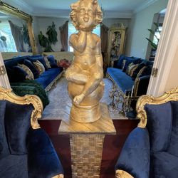 Very  Beautiful angel statue with the stent