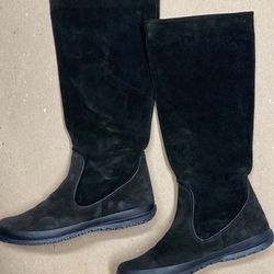 Italian Boots 38 Black Leather Fornarino