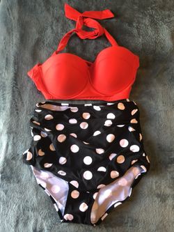 Retro 2 piece bathing suit