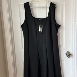 Black Dress flare Sleeveless Size XL