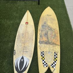 Wetsuit + 2 Surfboards