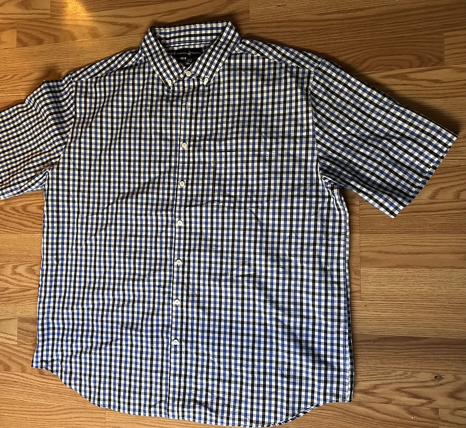Beverly Hills Polo Plaid Shirt 4Xlb 4x