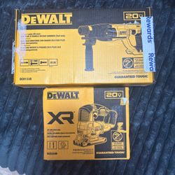 DEWALT 20V MAX 1" (26mm) SDS-Plus D-Handle Rotary Hammer DCH133B And JIG SAW